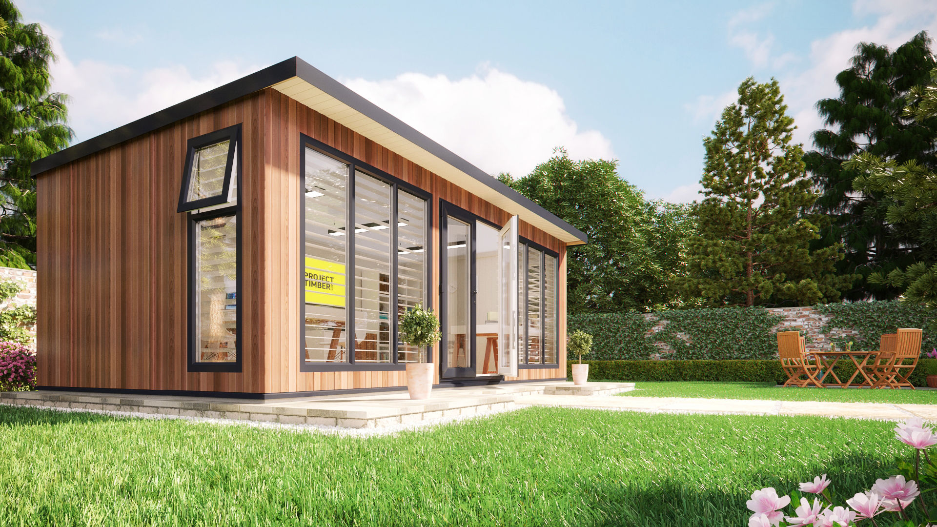 16 x 8 garden workshops project timber free uk delivery